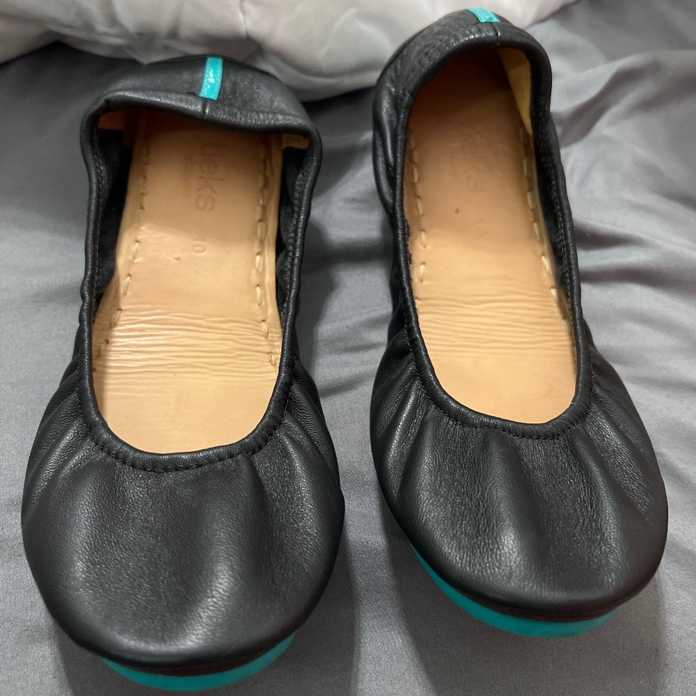 Tieks Matt Black size 10